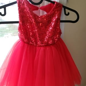 Red  sequin dress